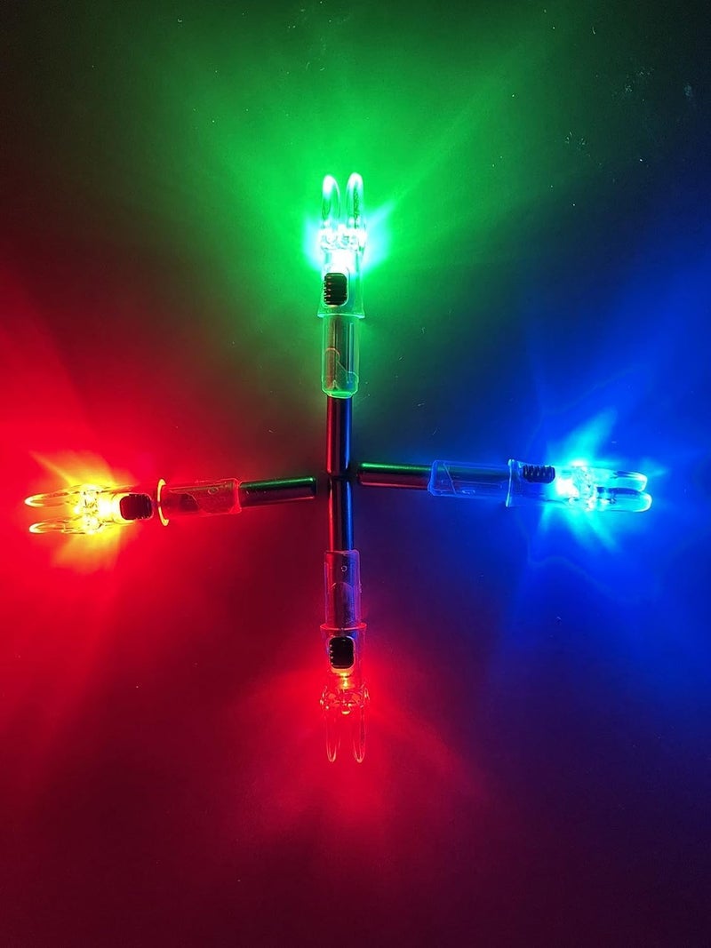 DEEPOWER Store S Lighted Nocks for Arrows .244/6.2mm 6/12 Pack Lighted Arrow Nocks for Archery Hunting - Image 4